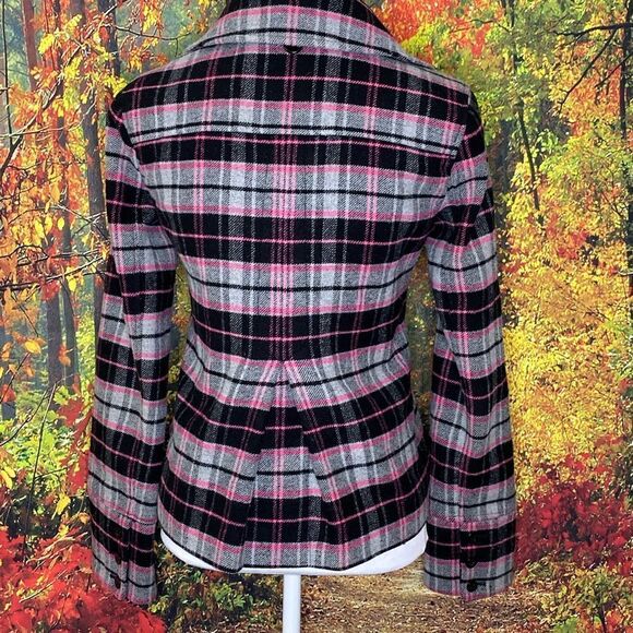 Victoria’s Secret PINK 1986 plaid jacket sz xs - Picture 4 of 7